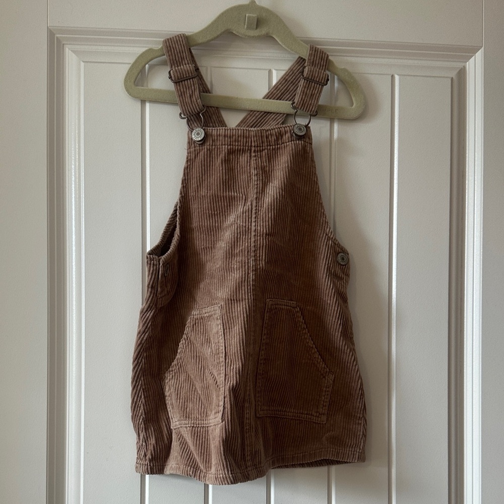 Zara Kids Brown Corduroy Overall Dress